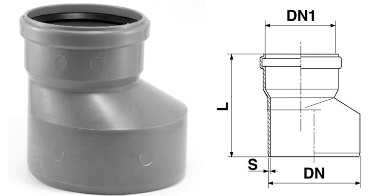 Редукція 75/40мм, ПП, VALROM